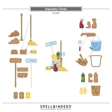Spellbinders Dies - Shiny New Day / Squeaky Clean